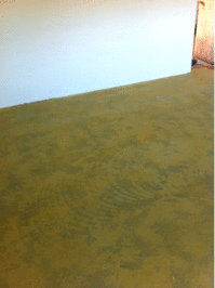 EucaFlora Nursery Concrete Floor -  treated with Ochre colour Vindo and Kunos clear.