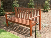 Exterior Bench - Treated with the external natural timber oils.