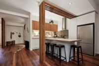 Maxa Designs Kitchen - Our natural timber oils were used on the timber floors and features.