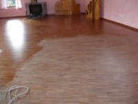 Rejuvenation of Blackbutt parquetry - Floors do not require re sanding.