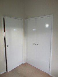Wardrobe doors - A gloss finish can be achieved with the Vindo.