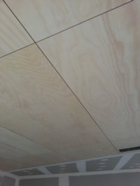 Kunos white on ply ceiling
