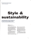 Style and Sustainability