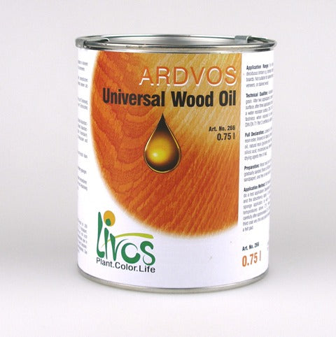 Applying ARDVOS Universal Wood Oil to a wooden furniture, demonstrating its rich finish and easy application.