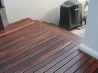 Ironbark decking - Treated with 2 coats of Alis Decking oil.