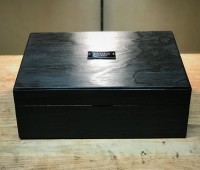 Stivanello Bespoke black box using the Alis decking oil in black followed by the Kunos countertop oil