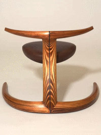 Blackwood "Kyudo" Chair - Treated with Livos Natural Furniture oils.
