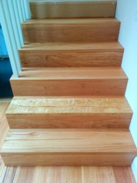 A major advantage of an oiled surface such as stairs, is its longevity and easy maintenance.