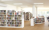 Cork flooring oiled with Kunos at a girls school library