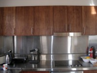 Kitchen Ply Panels treated with Kaldet Rosewood finished with kunos clear